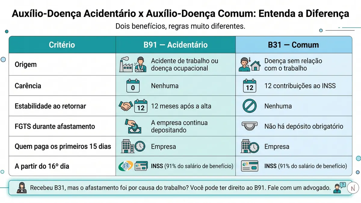 Auxílio-doença acidentário: o que é, como funciona e quais são os seus direitos?