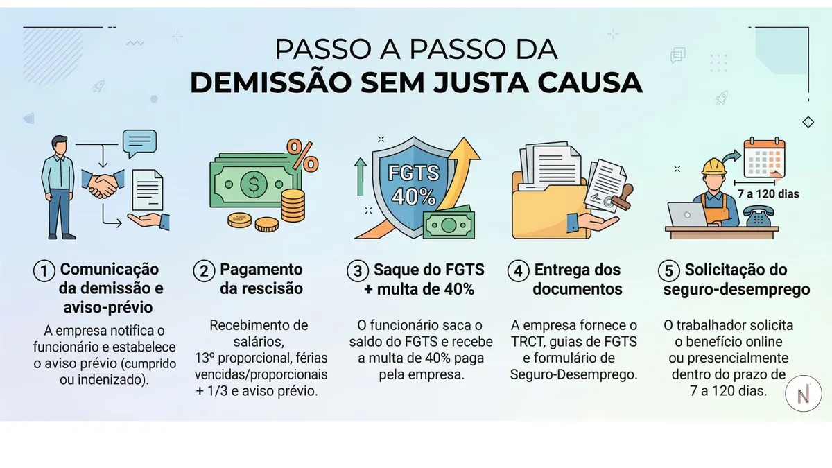 Passo a passo da demissão sem justa causa