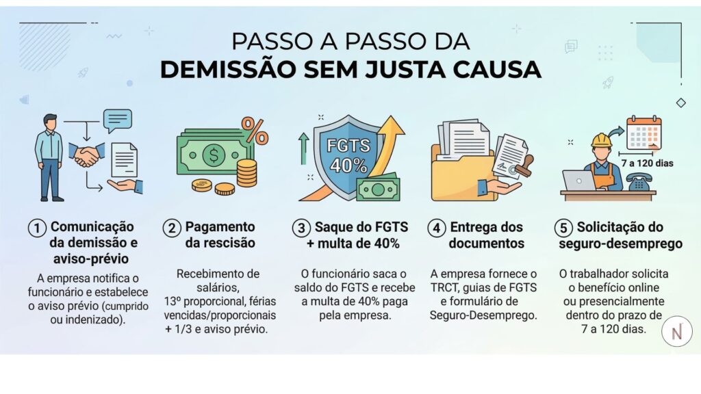 Passo a passo da demissão sem justa causa